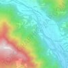 Mappa topografica Inverso Pinasca, altitudine, rilievo