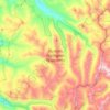 Mappa topografica Hunter–Fryingpan Wilderness Area, altitudine, rilievo