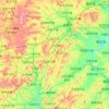 Mappa topografica 凌源市, altitudine, rilievo