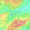 Mappa topografica City of Latrobe, altitudine, rilievo