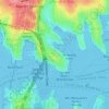 Mappa topografica Kirribilli, altitudine, rilievo