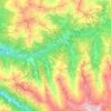 Mappa topografica Gerlos, altitudine, rilievo