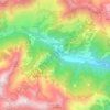 Mappa topografica Fenestrelle, altitudine, rilievo