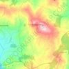 Mappa topografica Cercemaggiore, altitudine, rilievo