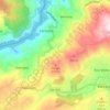 Mappa topografica Caniçada, altitudine, rilievo