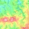 Mappa topografica Lannéanou, altitudine, rilievo