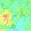 Mappa topografica Treia, altitudine, rilievo