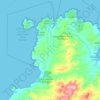 Mappa topografica Lungòni/Santa Teresa Gallura, altitudine, rilievo