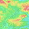 Mappa topografica Montlaur, altitudine, rilievo