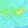 Mappa topografica Mount Pleasant, altitudine, rilievo