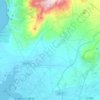 Mappa topografica San Vero Milis, altitudine, rilievo
