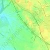 Mappa topografica Rowton, altitudine, rilievo