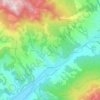 Mappa topografica Sărățeni, altitudine, rilievo