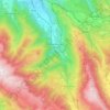 Mappa topografica Pettorano sul Gizio, altitudine, rilievo