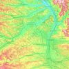 Mappa topografica Landkreis Erlangen-Höchstadt, altitudine, rilievo