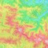Mappa topografica Larrau, altitudine, rilievo