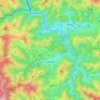 Mappa topografica Lesaca, altitudine, rilievo