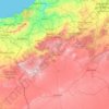 Mappa topografica Tlemcen, altitudine, rilievo