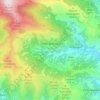 Mappa topografica Pietrabruna, altitudine, rilievo