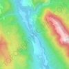 Mappa topografica Paganico Sabino, altitudine, rilievo