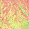 Mappa topografica 普洱市, altitudine, rilievo
