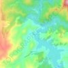 Mappa topografica Lake Lyell, altitudine, rilievo