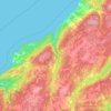 Mappa topografica Shulie, altitudine, rilievo