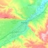 Mappa topografica Billings, altitudine, rilievo