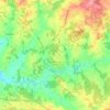Mappa topografica Oradour-sur-Glane, altitudine, rilievo