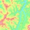 Mappa topografica Pughoboto, altitudine, rilievo