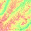 Mappa topografica Senador Guiomard, altitudine, rilievo
