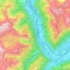 Mappa topografica Evionnaz, altitudine, rilievo