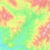 Mappa topografica Quechultenango, altitudine, rilievo
