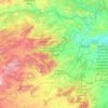 Mappa topografica Moratalla, altitudine, rilievo