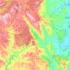Mappa topografica Gairo, altitudine, rilievo