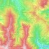 Mappa topografica Santa Margherita di Staffora, altitudine, rilievo