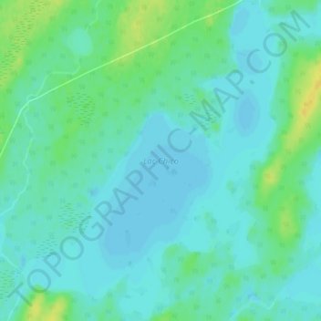 Mappa topografica Lac Chico, altitudine, rilievo