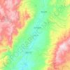 Mappa topografica Juchipila, altitudine, rilievo