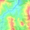 Mappa topografica San Pietro Avellana, altitudine, rilievo