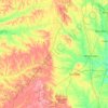 Mappa topografica Tombigbee National Forest, altitudine, rilievo