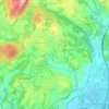 Mappa topografica Montano Lucino, altitudine, rilievo