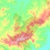 Mappa topografica Mount Binga, altitudine, rilievo