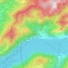 Mappa topografica Valsolda, altitudine, rilievo