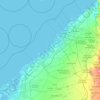 Mappa topografica Emirato di Dubai, altitudine, rilievo