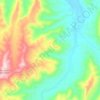 Mappa topografica Mount Sylvia, altitudine, rilievo