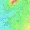 Mappa topografica Pangrati, altitudine, rilievo