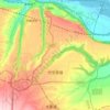 Mappa topografica 代字营镇, altitudine, rilievo