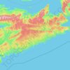 Mappa topografica Central Nova, altitudine, rilievo