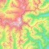 Mappa topografica Parco naturale dell'Alta Val Sesia e dell'Alta Val Strona, altitudine, rilievo