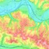 Mappa topografica Coulounieix-Chamiers, altitudine, rilievo